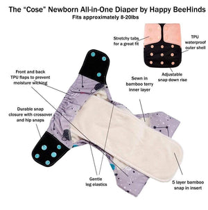 The "Cose" Newborn All In One by Happy BeeHinds