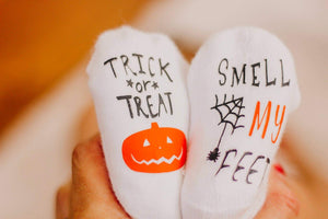 Trick or Treat Smell My Feet Baby Socks