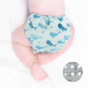 La Petite Ourse One Size Diaper Cover - Narwhal
