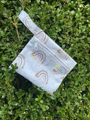 Mini Wet Bag by Happy BeeHinds - Over the Rainbow