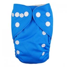 Alva Newborn Snap Pocket Diaper - Blue - Happy BeeHinds