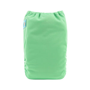 Alva Newborn Hook & Loop Pocket Diaper - Soft Green