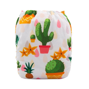 Alva Pocket Diaper - Cactus - Happy BeeHinds