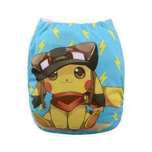 Alva Pocket Diaper - Pikachu - Happy BeeHinds