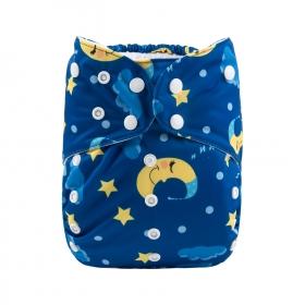 Alva BIG Pocket Diaper - Moon Sleeping - Happy BeeHinds