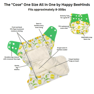 * NEW * - The "Cose" One Size All In One by Happy BeeHinds